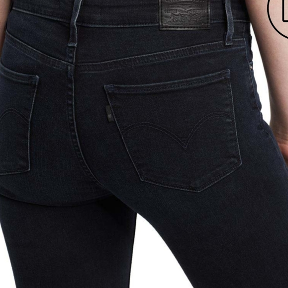 Levi's black 712 slim fit straight jeans - Picture 10 of 10